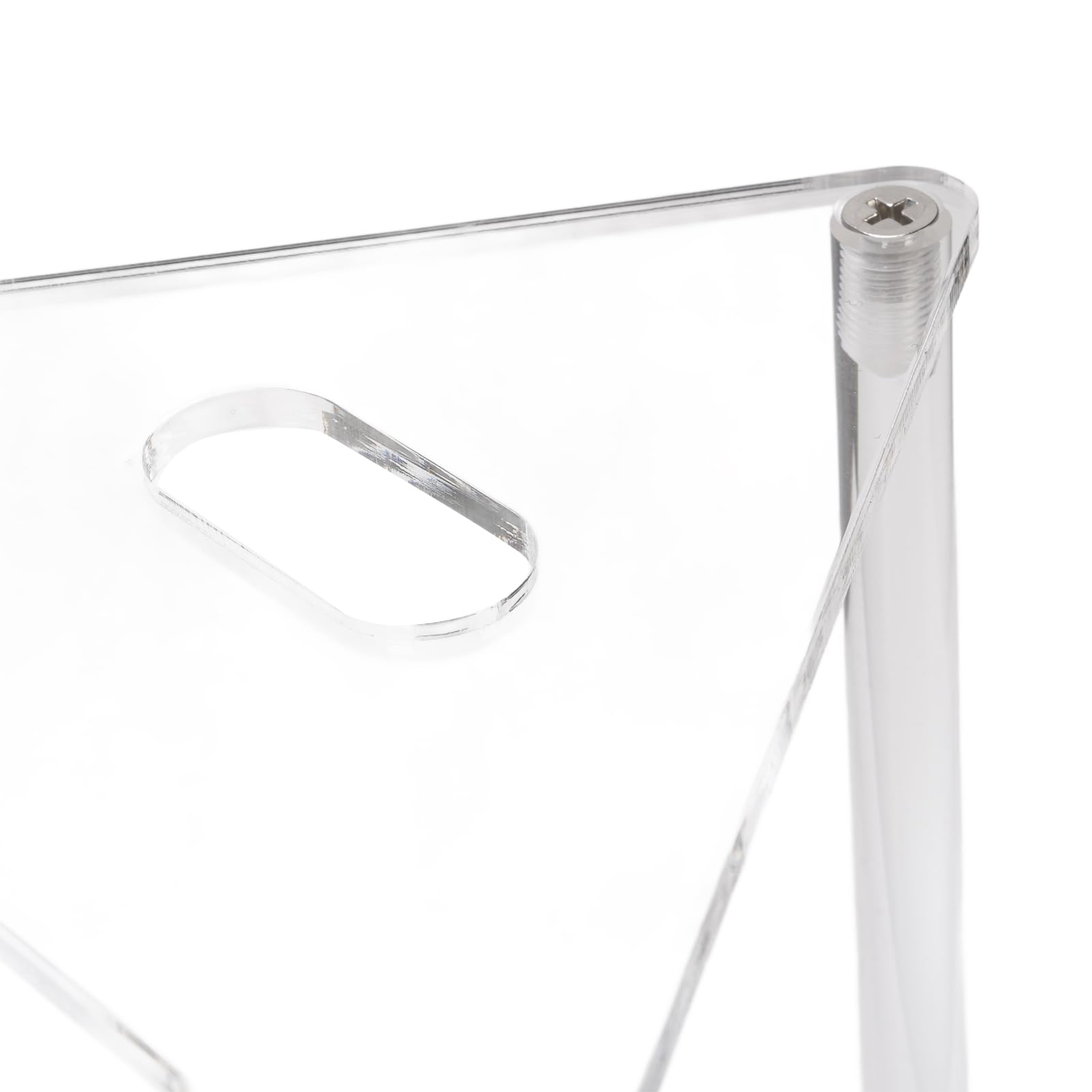 Eck-Duschablage, 2 Etagen, bodenstehender Duschablage-Organizer, Badezimmer-Thekenregal, Acryl, transparenter Parfüm-Organizer für Make-up, Kosmetika
