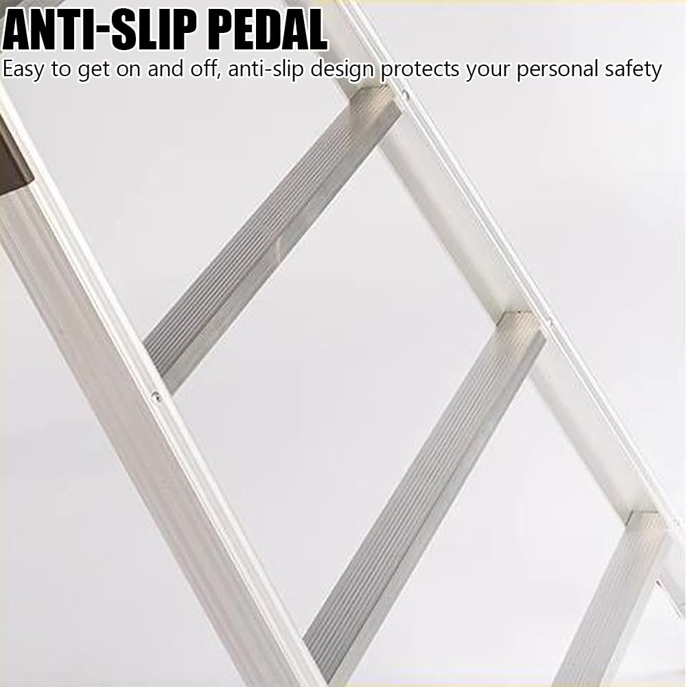 Heavy-Du - Scaletta pieghevole in alluminio leggero, sgabello regolabile per pittura, cartongesso e costruzione, banco da lavoro industriale portatile da 76 cm
