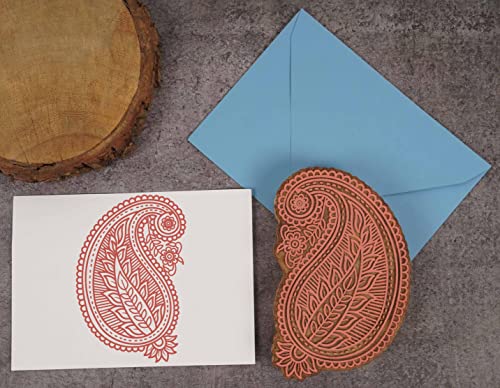 Tampon en bois de 6 pouces pour bloc d'impression textile
