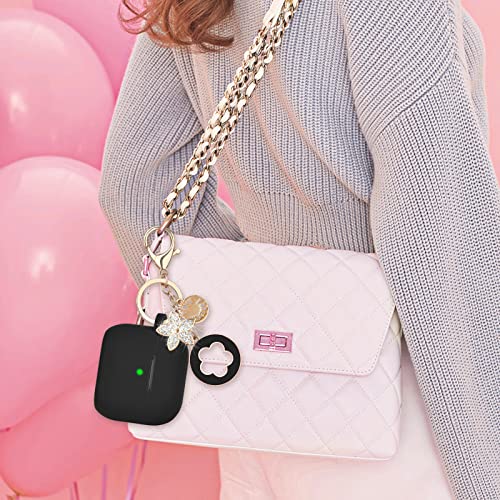 Image of VISOOM Case for Airpods 3 Pink Airpods 3rd Cases 2021 Silicone for iPod 3 Earbuds Case Cover Women Wireless Charging Case with Accessories Girl Bling Keychain for Apple Ear Buds 3rd Generation