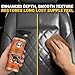 Car Leather Cleaner and Conditioner Kit, Leather Care Cleaning Kit with Horse Hair Cleaning Brush - Safe for Car Interiors, Furniture, Boots, Bags & Apparel - Deep Cleaning, Non-Greasy Restorer