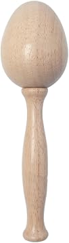 Wood Darning Egg for Socks Wooden Darning Egg Wooden Darning Supplies Kit with Large Eye Needles Sewing Threads for Socks Clothes Adults Darner DIY Handicraft Home Sewing Care Darning Egg Only