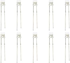 FFIME 100 Uds 3mm 2 Pines Parte Superior Plana Blanco Rojo Amarillo Azul Verde diodo lámpara LED (Color : 100pcs Purple)