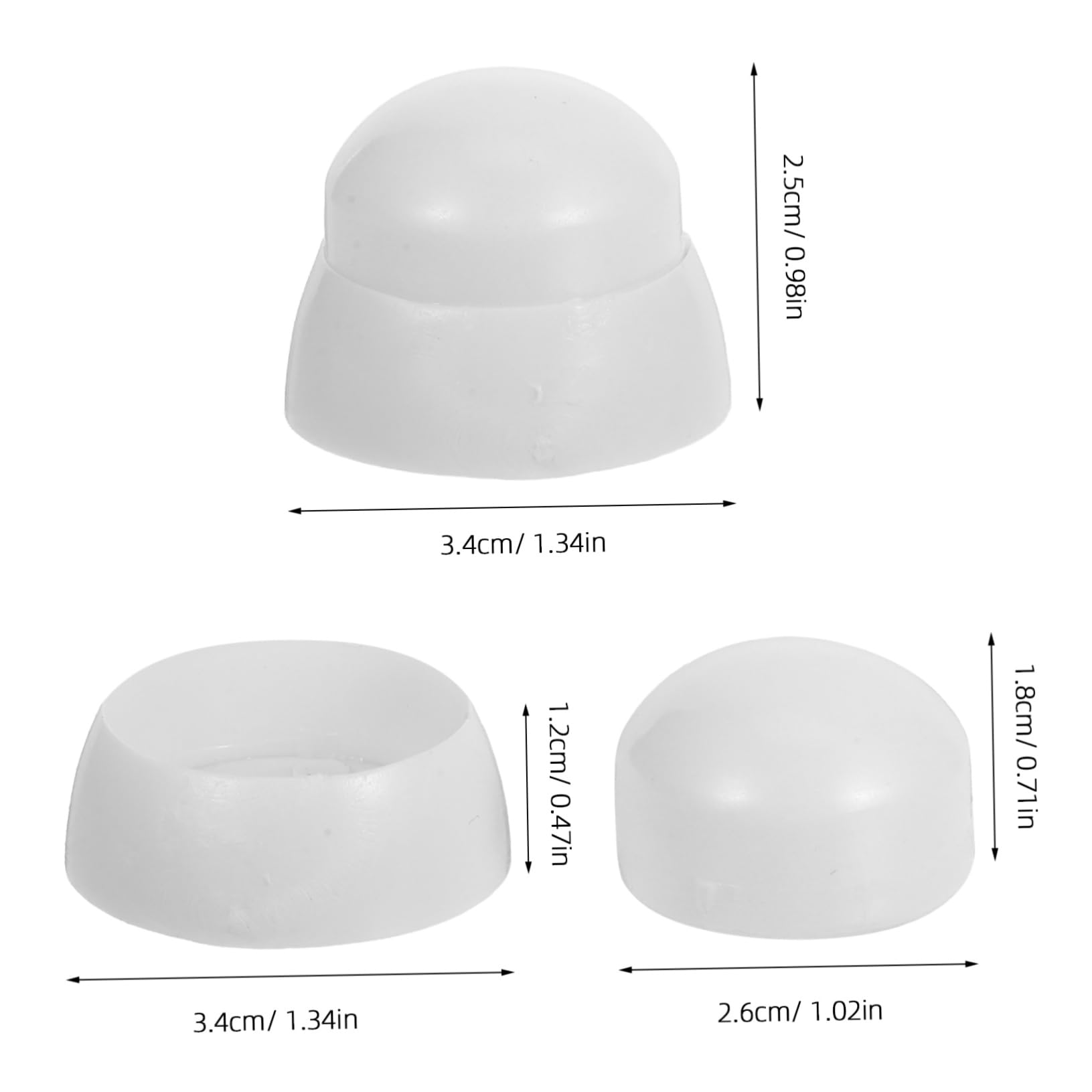 NAMOARLY 10pcs Nut Caps for Playground Structures: Secure Plastic Bolt Protective Covers - /m10 Nut Protection Covers for Outdoor Playground