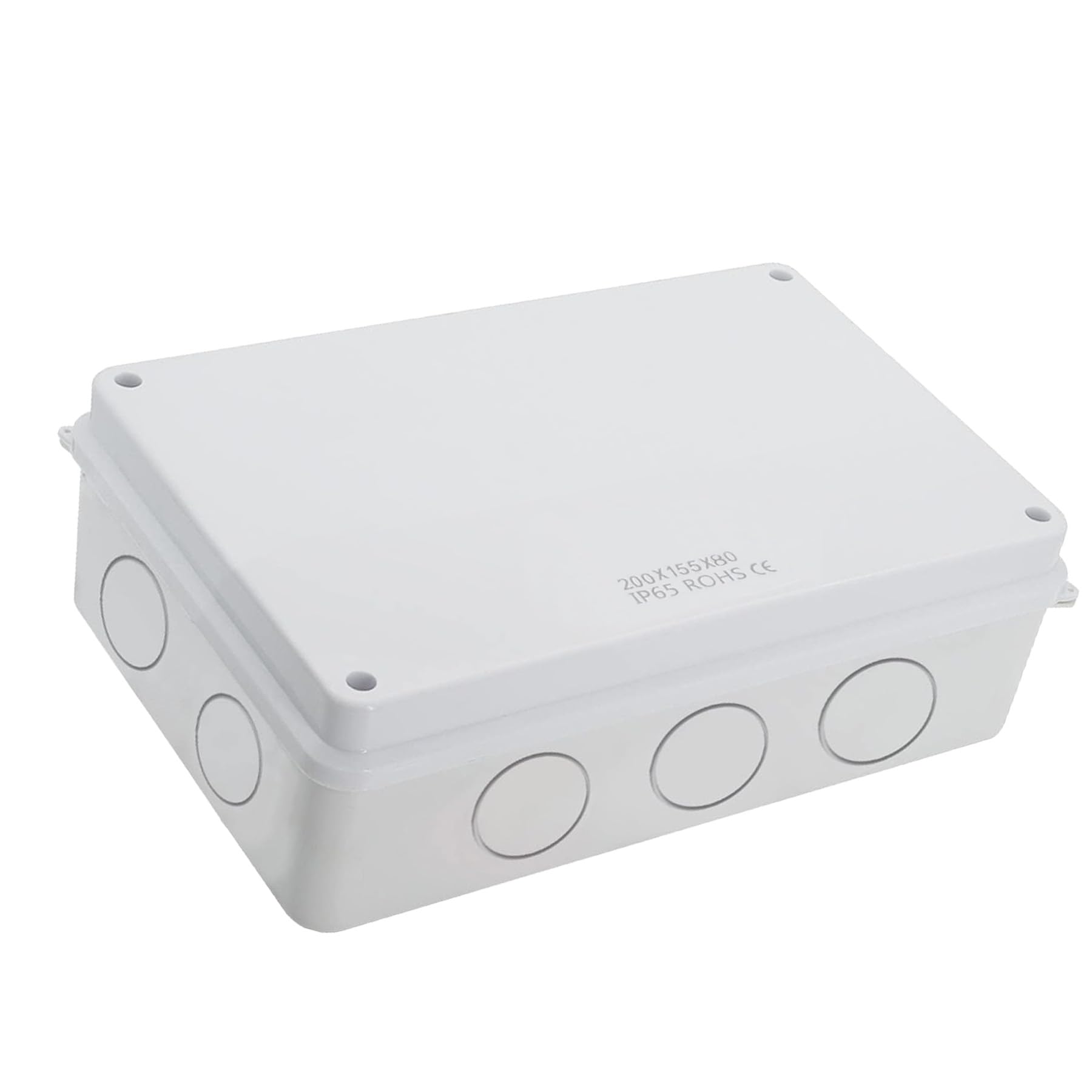Kiyraglo 200mm x 155 x 80mm IP65 ABS Waterproof Junction Box Outdoor Cable Connection Enclosure