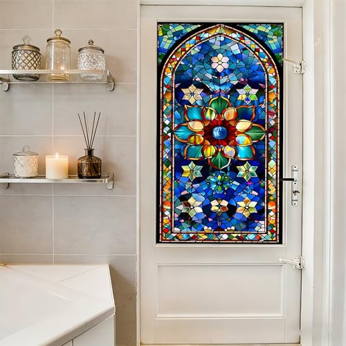 Vinilo decorativo para ventana privacidad 17.5x39.4 pulg. miniatura 3