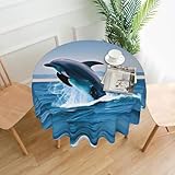 Facile à entretenir, la nappe XBKGOHA Jumping Up Dolphins peut être lavée à la main ou en machine à température ambiante, mais n'oubliez pas de ne pas utiliser d'eau de Javel, d'exposer au soleil ou de repasser à haute température pour maintenir sa qualité et son apparence.