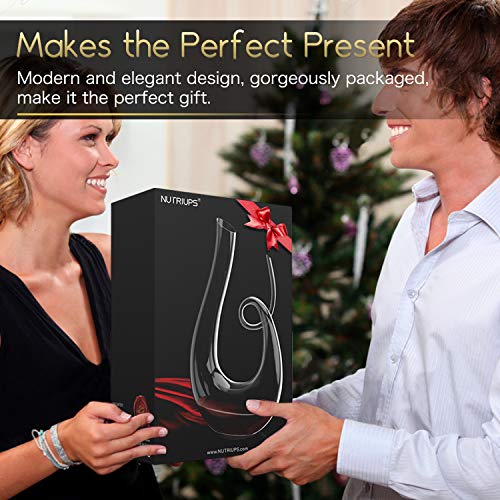 Wine Decanters By Nutriups, Decanters For Wine, Wine Decanters And Carafes, Swan Wine Decanter, Swan Decanter For Wine, Lead-Free Red Wine Decanters, 1.7L, Clear #TOP6