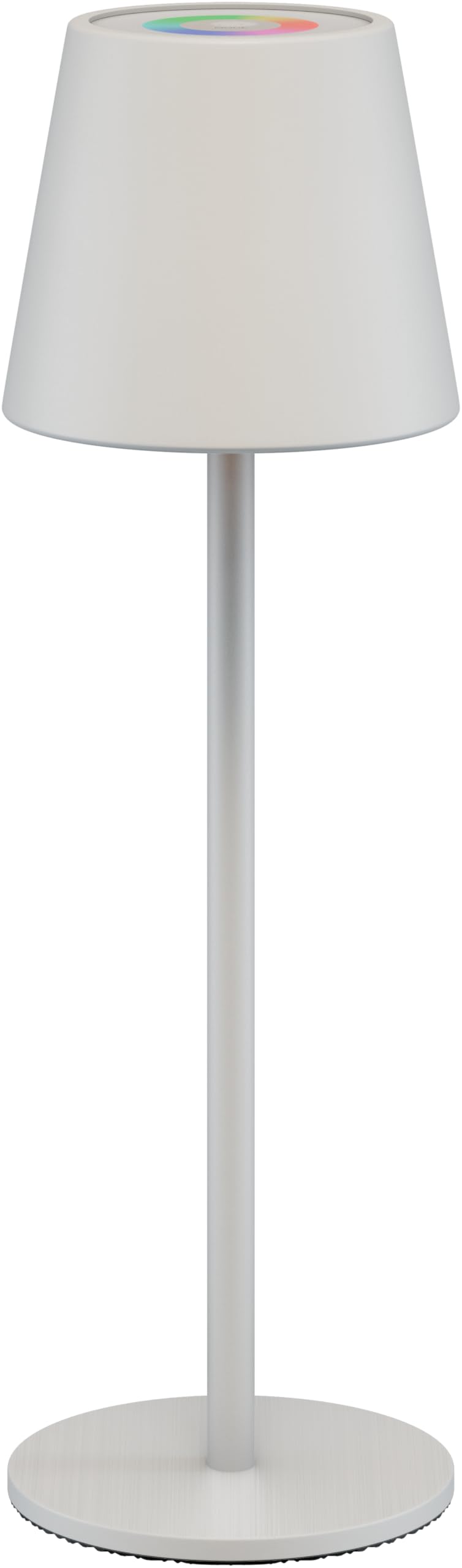 Goobay LED Table Lamp Wireless/Infinitely Dimmable with Touch Control/LED Battery Table Lamp for Indoor and Outdoor Use / 150 lm and RGB Light Colours - 3000 K Warm White, USB-C, White / 73928