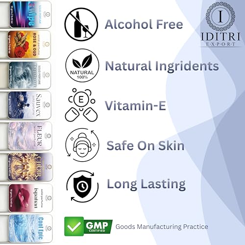Image of IDITRI EXPORT Solid Perfume |Nomade&Sauvex Alcohol Free Wax Perfume Balm, Long Lasting | Pocket Tin 12g, Pack Of 2| Non Greasy Smooth Glide, Travel Friendly Men And Women