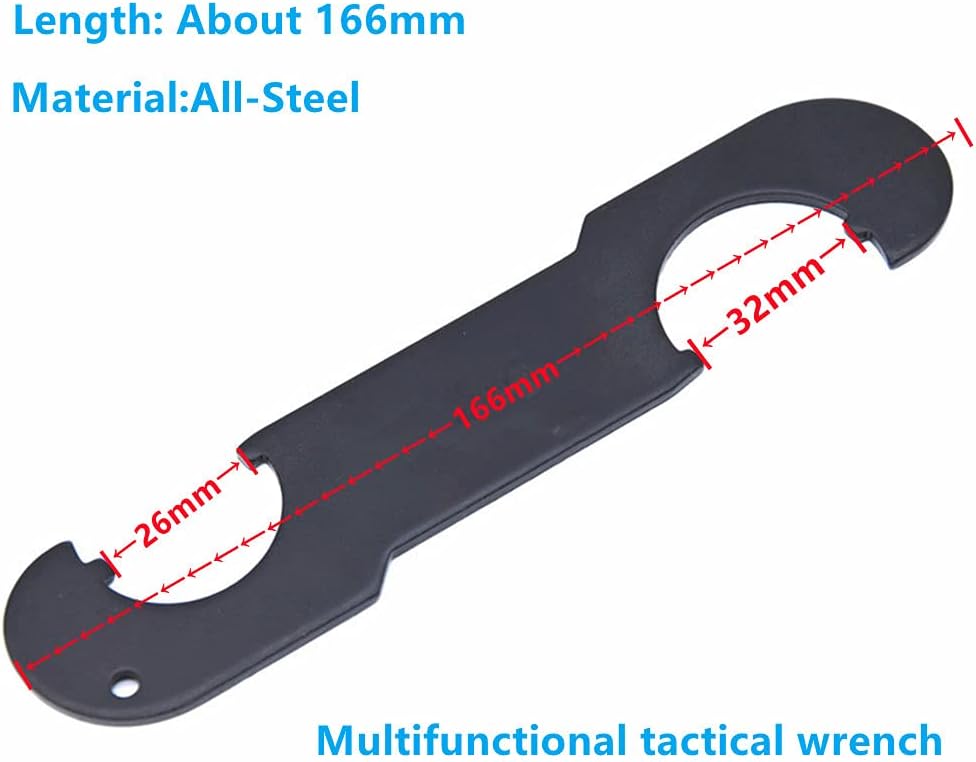 Peminkoo Nut Wrench Spanner for Locknut Removal and Tighten for pipe fitting and collet nut,Steel Black