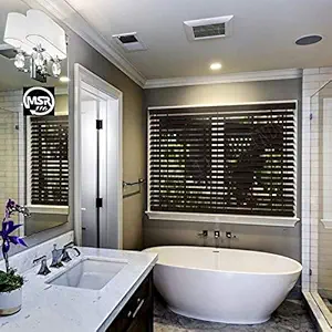 MSR 116 Wooden Blinds/Curtains and Shades for Home Furnishing(Balcony,Kitchen,Bedroom,Bathroom etc) Brown (5 ft(W)*5 ft(H))