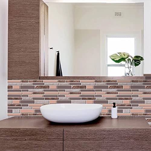 Livebor Peel and Stick Wallpaper Backsplash Kitchen Wallpaper 11.8inch x 393.7inch Bathroom Wallpaper for Kitchen Backsplash Faux Tile Contact Paper Countertop Removable Self Adhesive Wallpaper - Thumbnail 4