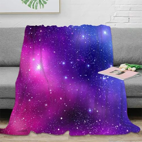 Couverture plaid nebula 3D douce et infroissable en microfibre 150x200cm