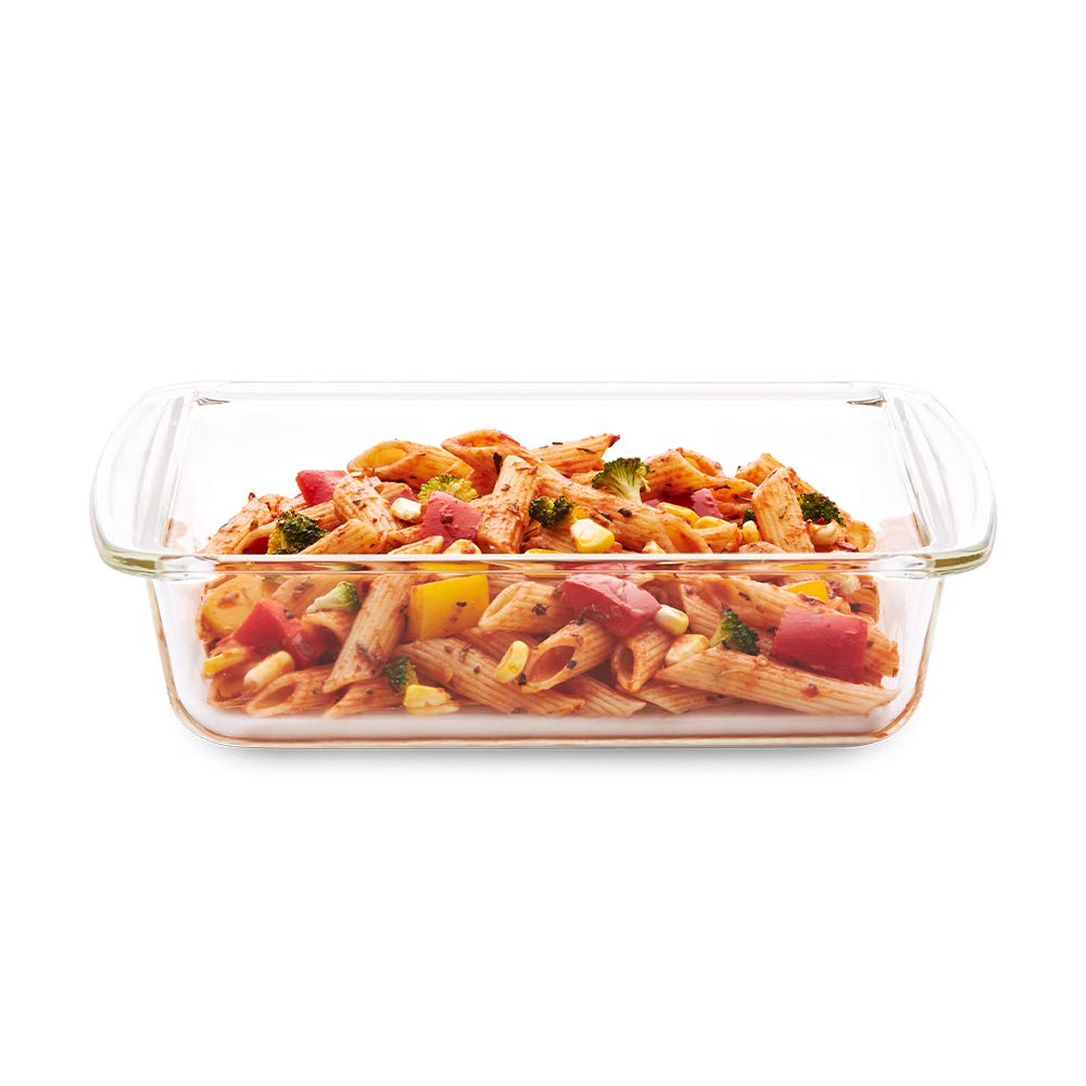 Borosil Glass Square Dish 2.0 L with Handle -Easy Grip, 2.3 liter,Transparent (B00CBTGPIE) Amazon Price History, Amazon Price Tracker