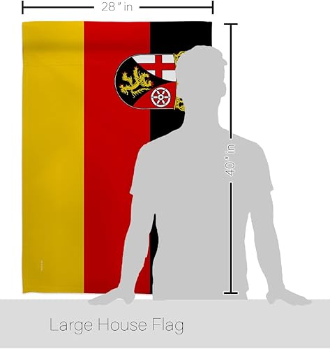 Miniatura 2 de Rhineland Palatinate House Flag - Regional Germany States Central Europe Territory Old History Country Particular Area - Decoration Banner Small