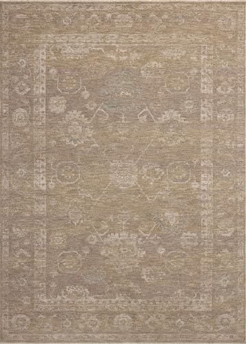 Image of Loloi Chris Loves Julia Louisa Taupe /Gold 9'-6 inch x 13'-1 inch Area Rug