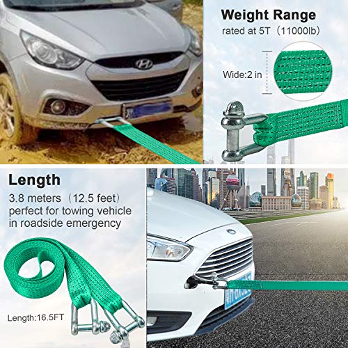 Cinghie di recupero, cinghia di traino, corda da