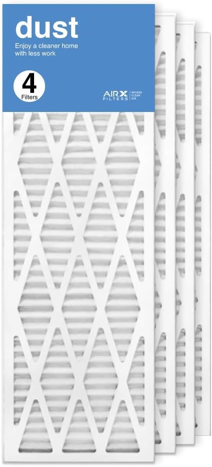 AIRx Filters 12x36x1 Furnace Filter MERV 8 Pleated Replacement HVAC AC Air Filter, Dust, Easy Installation, Contaminant Reducing, 4-Pack