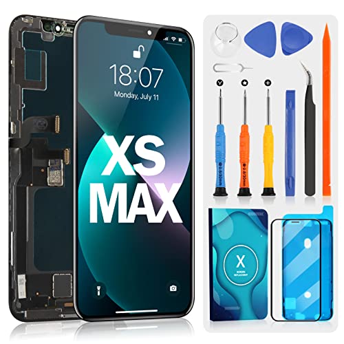 Écran pour iPhone XS Max à réparer soi-même avec vitre cassée ou tactile bloqué de 6,5 pouces
