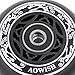AOWISH 68mm 90a Ripster Wheels w/Bearings ABEC-9 for Mini Ripstik, Ripstick Mini, 2-Wheeled Caster Board, Carving Casterboard, Wave Board, Rolling Luggage (Set of 2) (Black)