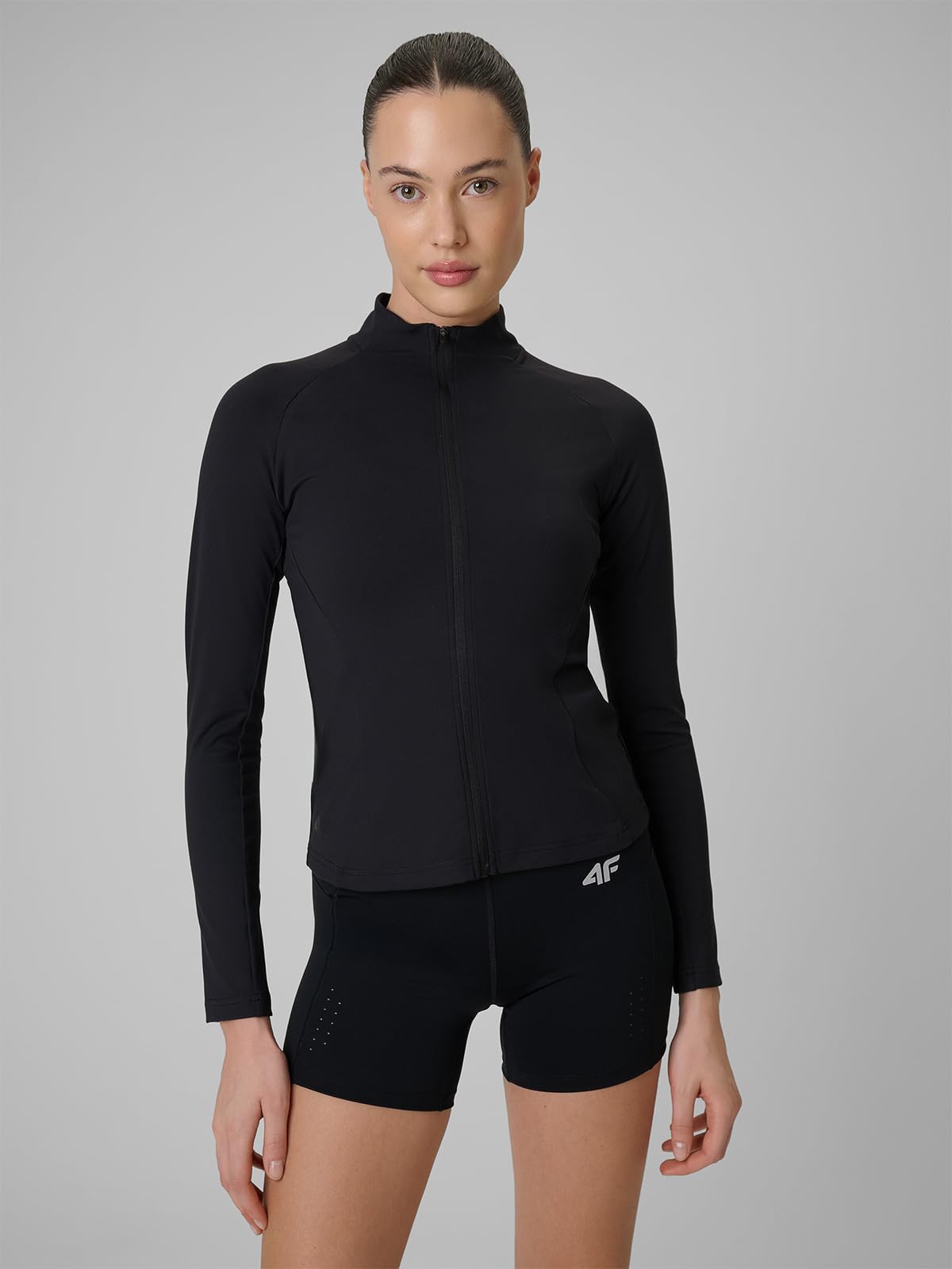 4F BLUZA TRENINGOWA DAMSKA SLIM ROZPINANA SZYBKOSCHNĄCA