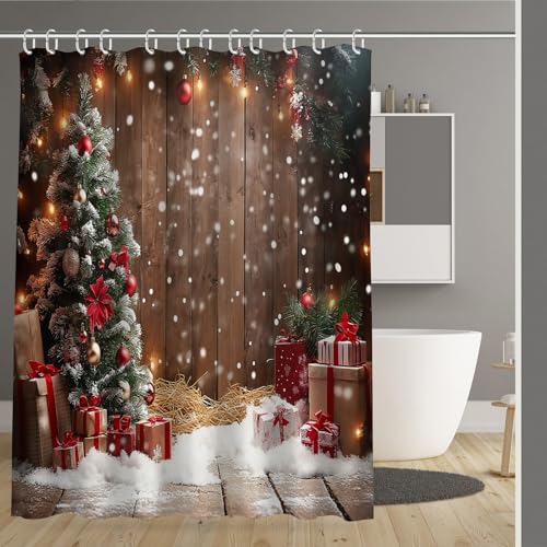 Rideau de douche polyester lavable 180x200 avec 12 crochets - 2