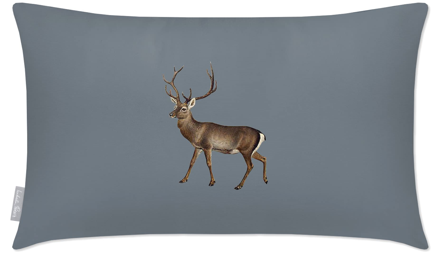 Izabela Peters Outdoor Cushions Waterproof, 50 x 30 cm, Filled Outdoor Cushion, Stag - French Grey, Garden Furniture Cushions, Outdoor Seat Cushions, Garden Chair Cushions