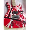 Custom 5150 White Stripe Red Electric Guitar Floyd Rose Tremolo Bridge, Locking Nut, Maple Neck & Fingerboard