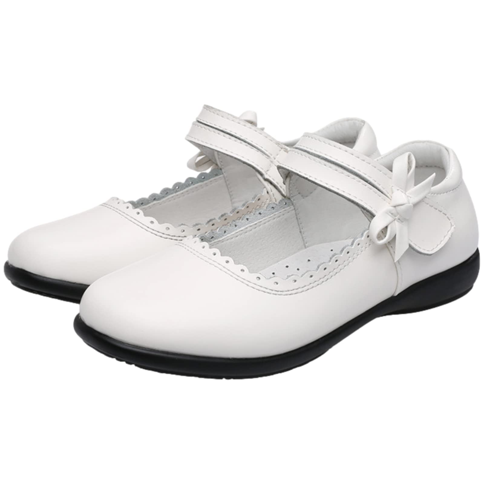 rismart Ragazze Bambina Bella Mary Jane Basse Cuoio Morbido Scarpe Oxfords