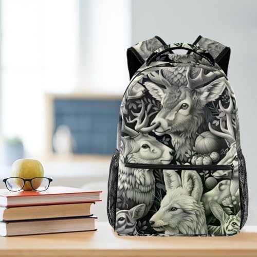 Sac à dos avec porte-bouteille et grand compartiment multicolore