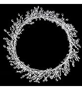 FOIMAS 16ft Clear Acrylic Wire Bead Garland Strand Ice Faux Crystal Bead String Garland for Chris...