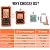 Grill Smoker BBQ Cooking Food Thermometer Oven Safe - Digital Wireless Meat Thermometer for Grilling Smoking with 4 Probes - Kitchen Baking Steak Turkey Candy Thermometers, not for Medical Purposes