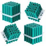 Lineshading 100 Pcs Expanding Plastic Concrete Anchors Screw Anchors Drywall Wall Expansion Pipe for Hollow Walls Tile Cement Bolt Expansion Tube(1/4' X 2' for #10,#11, or #12 Screws,Green)
