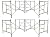 4 Set Scaffolding 5' X 5'1"X 7' Flip Lock Masonry Stackable Scaffold Frame