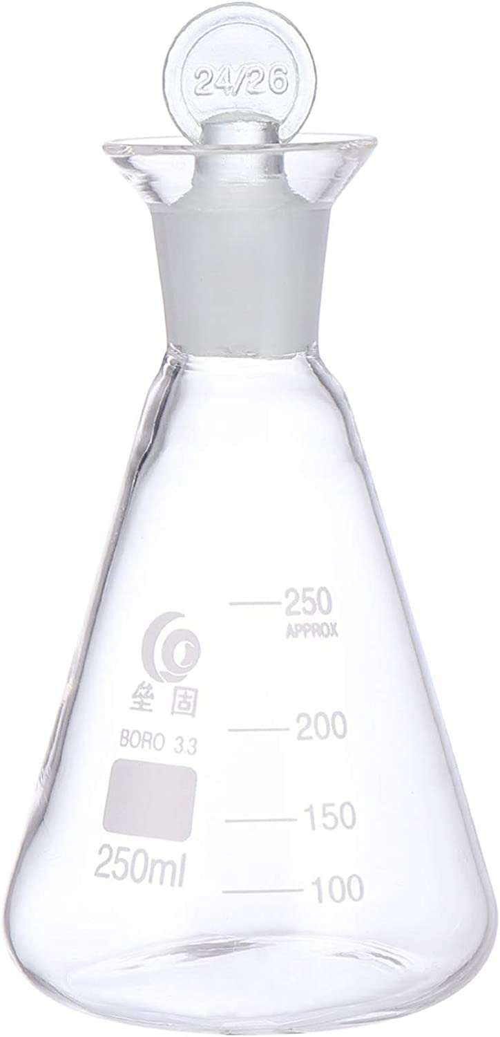 Salco Iodine Flask with Stopper Glass Flask Borosilicate Iodine