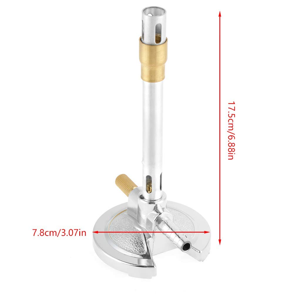 Bunsen Quemador, Micro compacto de un solo tubo Bunsen Quemador estándar, Gas Light Bunsen Quemador, para laboratorio de propano líquido, equipo de calefacción, soldadura, ect