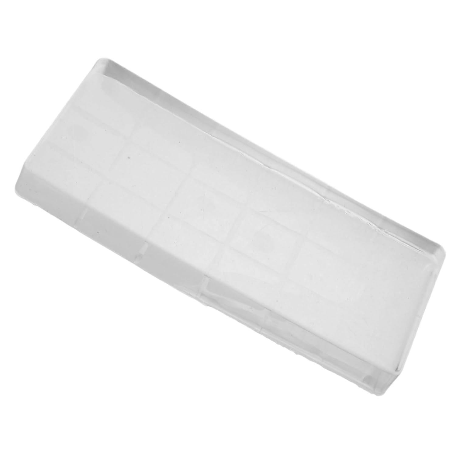 Vaguelly Clear Silicone Nail Stamper Durable Transparent Nail Art Stamping Tool for DIY French Tip Manicure User Friendly for Home Salon Use