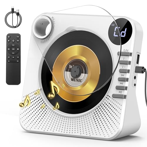 Greadio Portable CD Player with Bluetooth 5.1 CD Players for Home