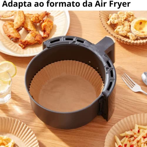 Forro forma descartavel papel antiaderente protetor air fryer fritadeira 50 unidades