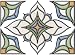 Brewster 93809 Brewster Alden Stained Glass Applique, 10.5-Inch by 7.5-Inch, Blue