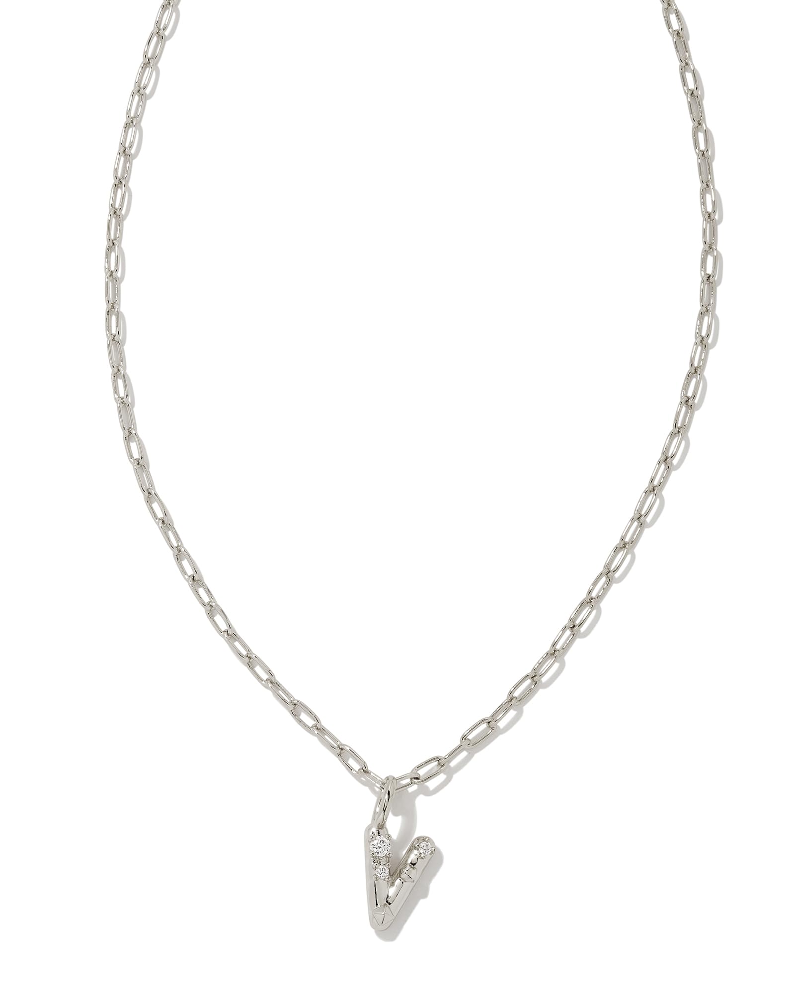 Kendra Scott Crystal Letter O Short Pendant Necklace