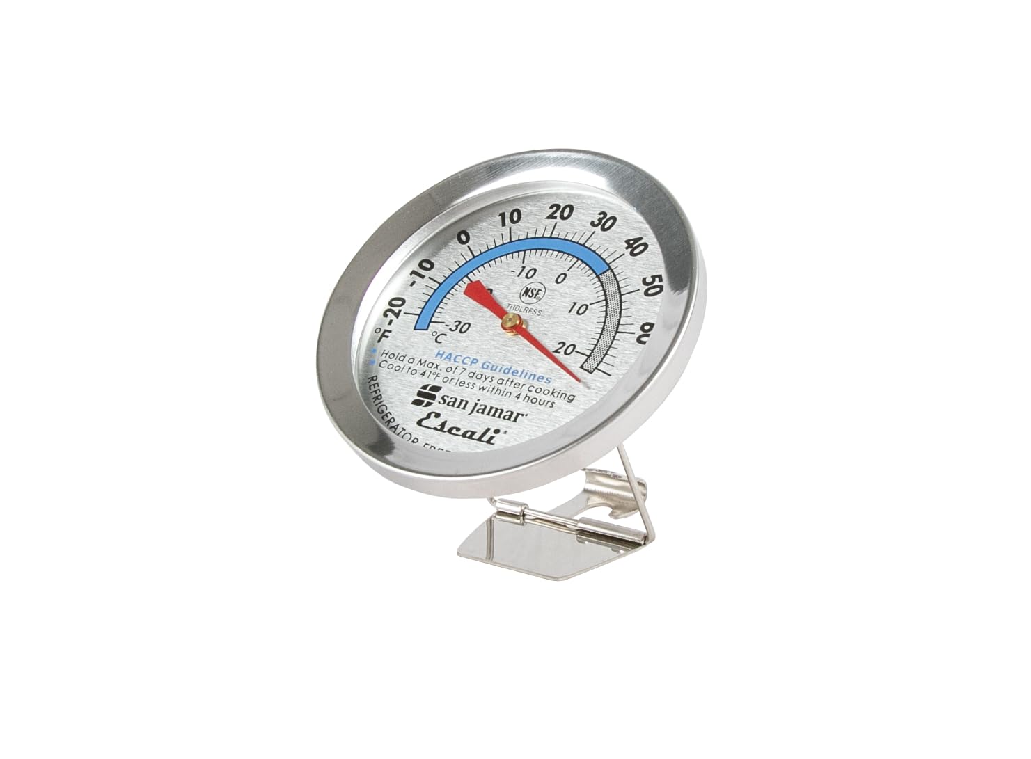 Escali Dial Freezer Thermometer by San Jamar – ABS, Silver, Model THDLRFSS