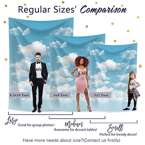 Allenjoy Fotohintergrund für Neugeborene, Babys, Kinder, Cartoon-Hintergrund, Polyester, Requisiten für Fotostudio, 155 x 213 cm – Bild 4