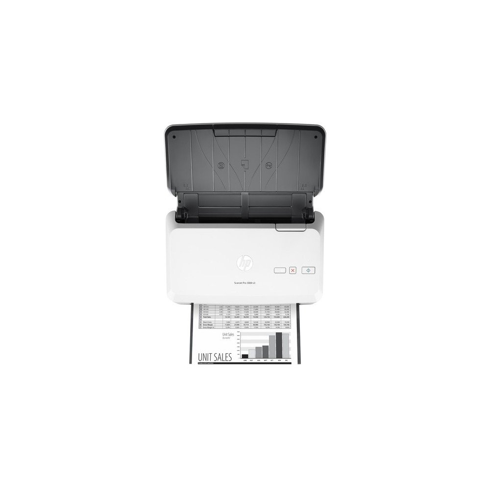 HP ScanJet Pro 3000 s3 - Escáner con alimentador automático de hojas, USB 2.0, USB 3.0, 35 ppm, Blanco