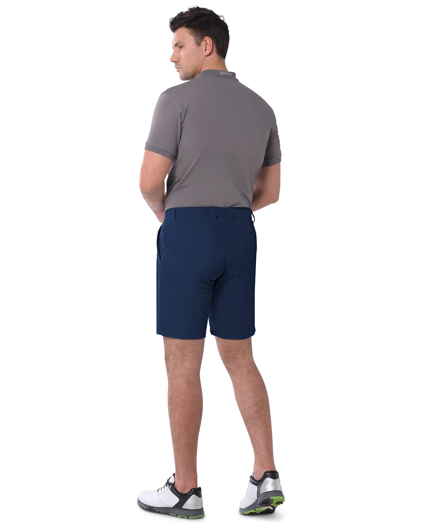 33,000ft Pantalones Cortos de Golf, Pantalones Cortos para Deportes al Aire Libre, Pantalones Cortos de Senderismo Ligeros con Protección Solar UPF 50+ de Secado Rápido