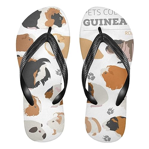 Poeticcity Flip Sandal Men Women Flip Flops for Hotel Spa Home Slippers Bedroom Travel S-XXL