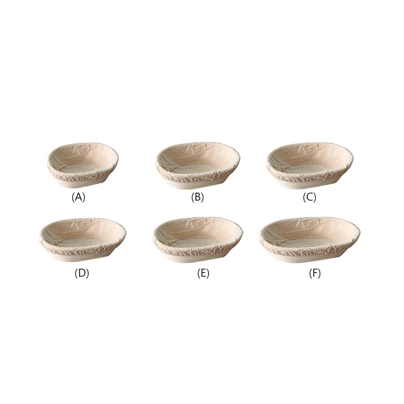 Ovaler Gärkorb aus Rattan for Sauerteigbrot, Backutensilien(B(45cm))