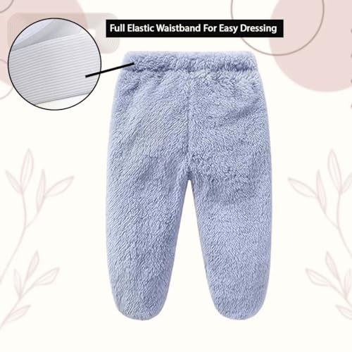 Image of Baby Teddy Bear Ear Soft Flannel Long Sleeve Hoodie & Leggings Unisex All Season Clothing Set For Baby Boys And Baby Girls