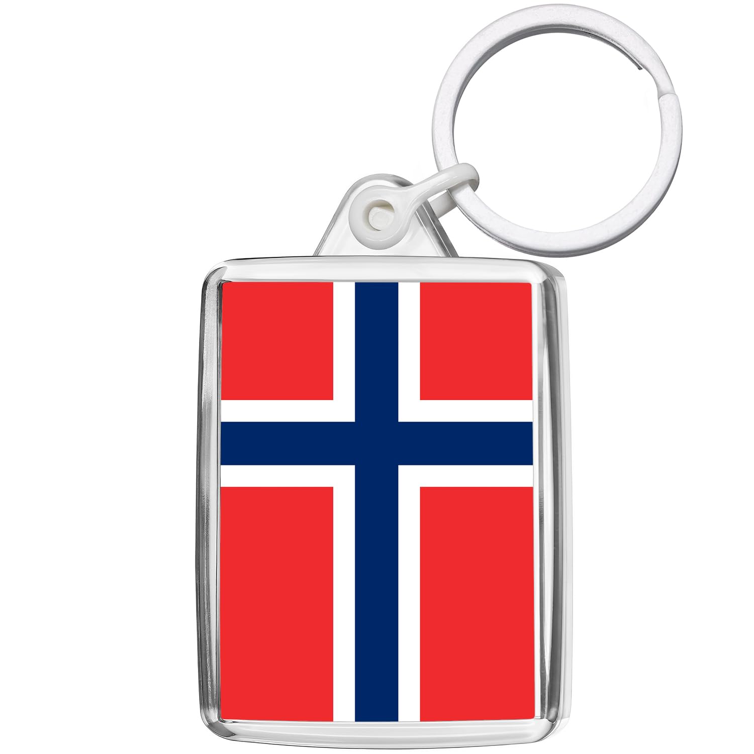 Pixly® Norway Flag Keyring Key Fob Country Keychain Keepsake Norwegian Souvenir Gift